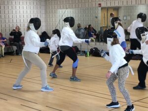 Family fencing kids vs. parents Family fencing kids vs. parents
